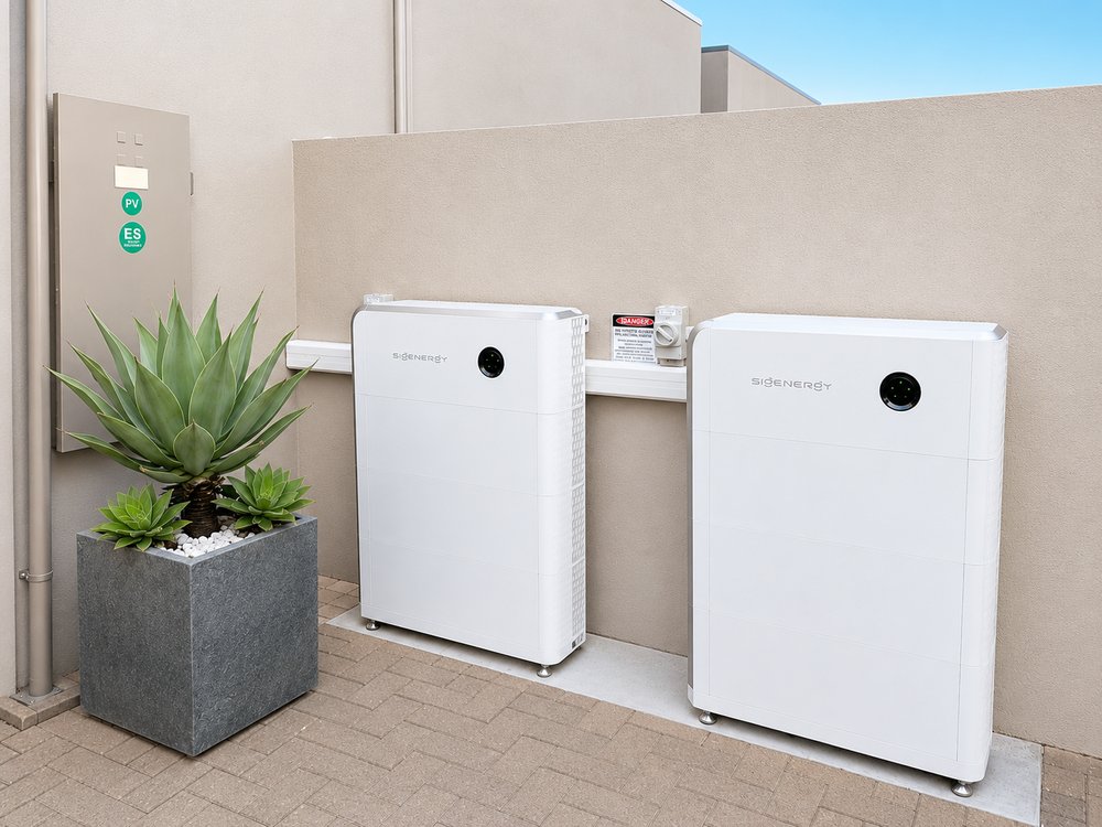 Modern home battery storage and switchboard installation by JKA Electrical